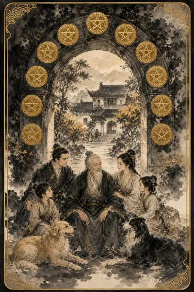 錢幣十塔羅牌