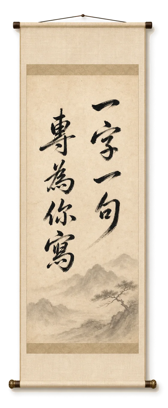一字一句，專為你寫