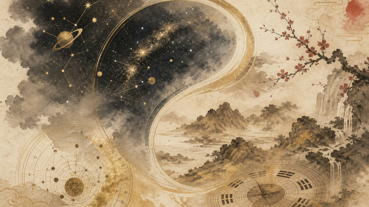 東方八字與西方占星：當星空與大地交錯，哪個才是真實的你？